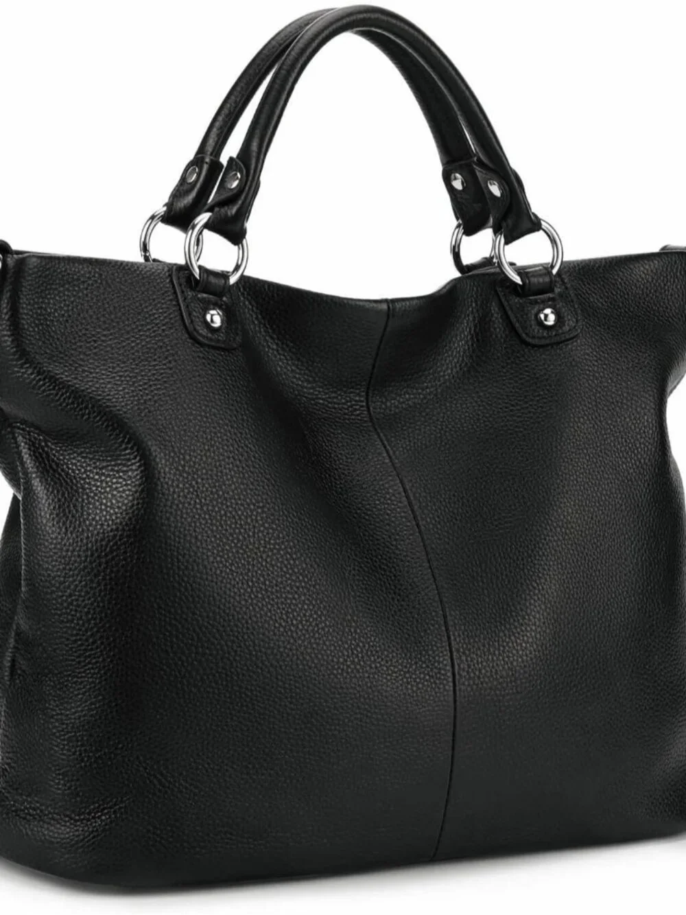 Genuine Leather Tote Purse for Women, Top Handle Satchel | Soft genuine leather - Picture 1 of 7